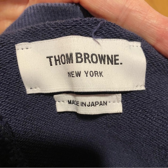 Thom Brown size 3 jogging sweatpants 4bar navy - Picture 5 of 8